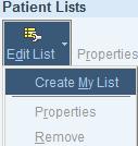 There will be a stop sign in the Name field where you will type in the name of your patient list folder. 5. Click the Copy button. 6.