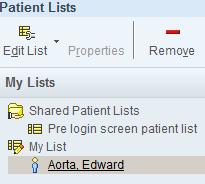 Right- click on the patient list folder 4.