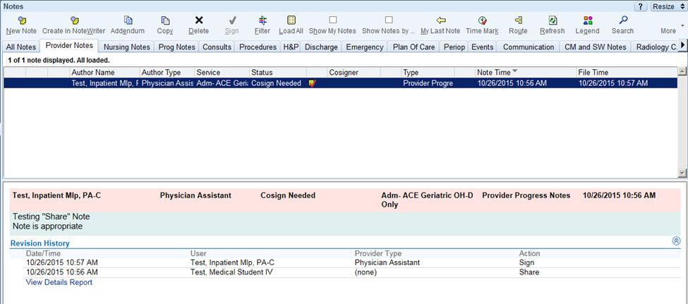 Directions for Preceptor: How to Cosign Graduate Nursing Student Notes Access the patient record in the EMR. Access patients Notes and identify the Incomplete tab. Click on the note and hit Edit.