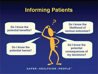 Shared Decision-Making: a Definition (Charles C, Soc Sci Med 1997; 44:681) Integrative process between patient and clinician that: Engages the patient in