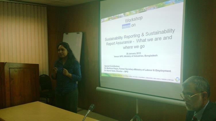 "Sustainability Reporting & Sustainability Report Assurance - What we are and where we go", 28th January 2015 SR Asia organized a workshop on Sustainability Reporting & Sustainability Report