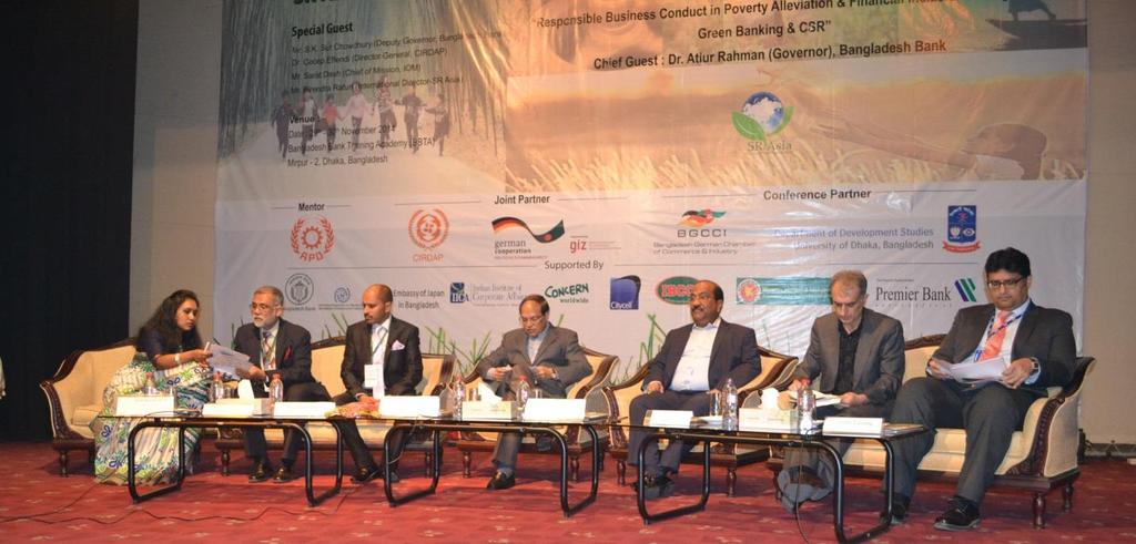 3rd International Conference on Responsible Business Conduct in Poverty Alleviation & Financial Inclusion through Green Banking & CSR, Dhaka, Bangladesh, 29 30 November 2014 The 3 rd International