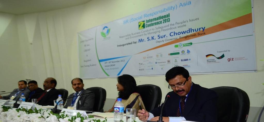 2nd International Conference on Responsible Business Conduct to Safeguard the People s Issues and Environment by Managing Hazardous Waste, Dhaka, Bangladesh, 29 Nov - 30 Nov 2013 The SR Asia 2nd