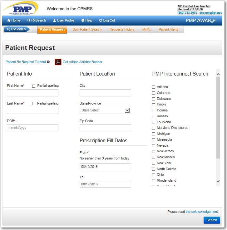 CPMRS Patient Request Tutorial Include First Name & Last Name.