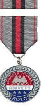 demonstrate Americanism within the Corps of Cadets and on campus. The award consists of a bronze medal and a ribbon.