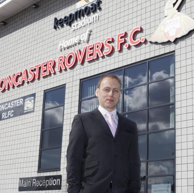 Doncaster Rovers FC Even though they are larger than most grassroots sports clubs, Doncaster Rovers were still eligible and able to benefit from a set of floodlights from Shared Access.