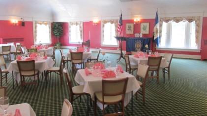 The following day we set up a flag display at the Louisville Women s Club for a tea for the wives of the