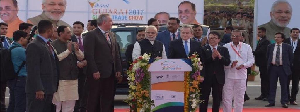 Vibrant Gujarat Mega Exhibition 2019 Exhibition at VG 2017 was inaugurated by Hon ble PM in presence