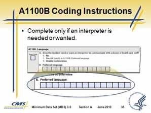 Section A Identification Information A1100A Detailed Coding Instructions Code 0.