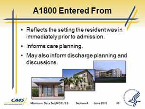 Section A Identification Information - Resident was discharged return anticipated. AND - Resident returned to facility within 30 days of discharge.