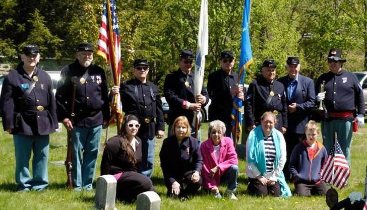 L.A. TIFFT CAMP 15 CONDUCT MEMORIAL DAY SERVICE IN WILBRAHAM Wilbraham, MA: At the Adams Cemetery