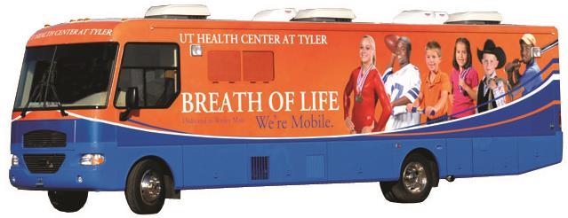 Pediatric Asthma Breath of Life Mobile Clinic partners with 36 school districts in 11 Northeast Texas counties to help keep kids out of the