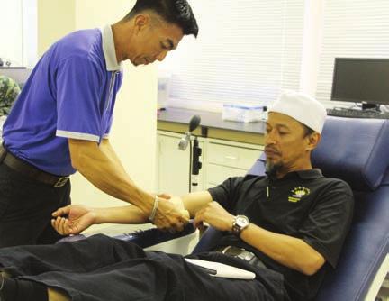 blood donation campaign at Suri Seri Begawan Hospital, Kuala Belait.