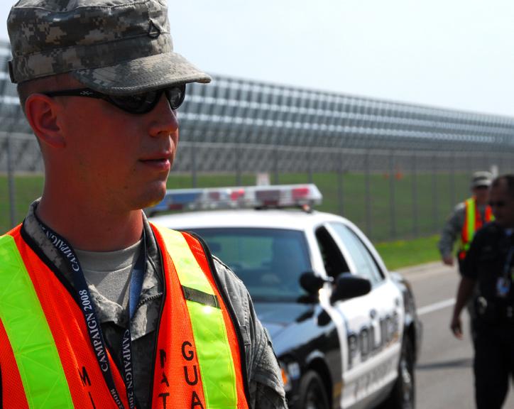 Infrastructure Security 270 Minnesota National Guard Soldiers provided security at