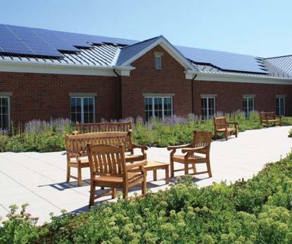 Page 61 resources including ground heat, wind, sun and wood. South facing solar panels on the CAH in Martha s Vineyard generate alternate, independent energy to operate the facility.
