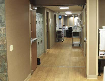 Page 80 Fort Providence Medical Centre designed clinical circula on that connects staff work areas with EMERGENCY adjacent clinical space.