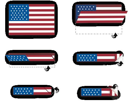 Folding the U.S. Flag a).