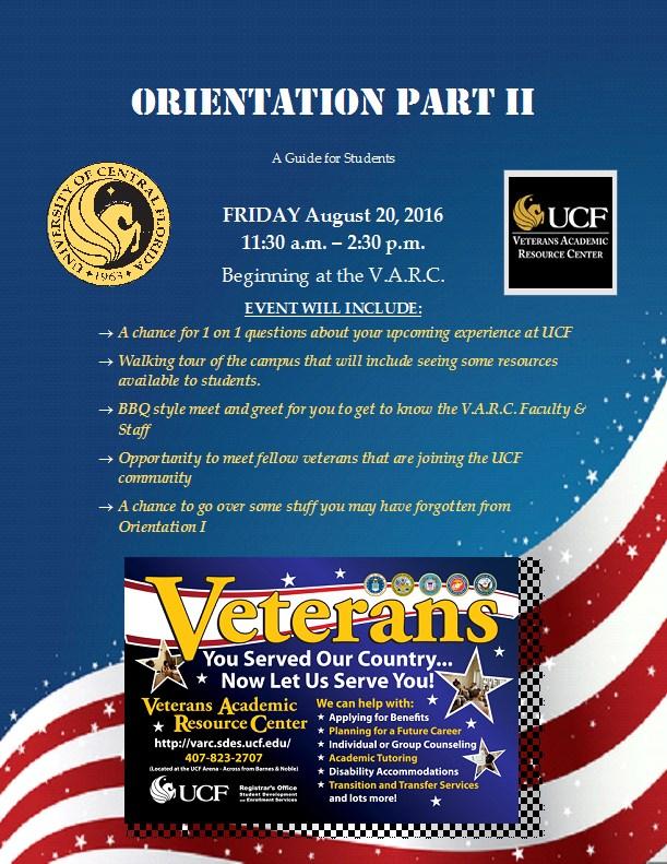 VARC - In Case You Missed It Just in case you missed it, August 30, 2016 marked the first ever Orientation Part II.