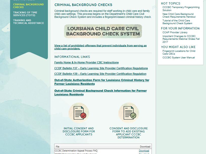 Louisiana Believes Resources The CBC page on Louisiana Believes has many resources and will be continuously