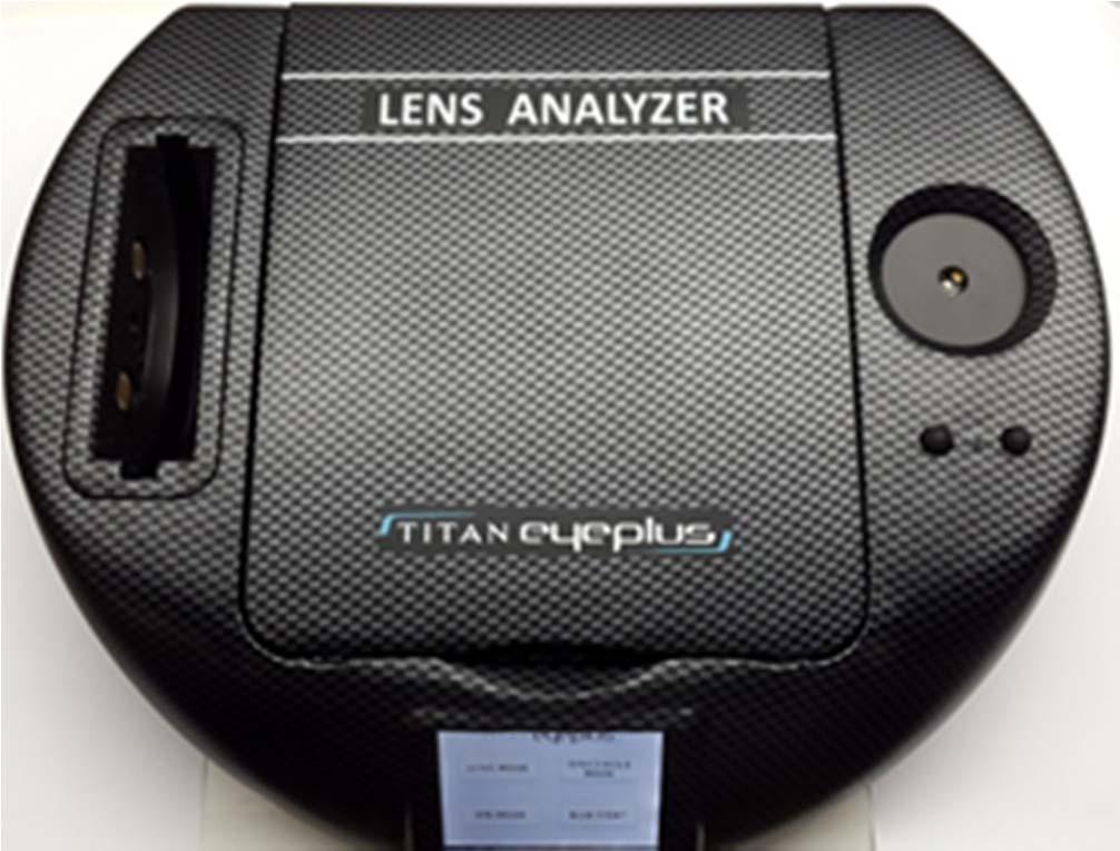 Lens Analyser Matched to TUV standards Weight = 1.