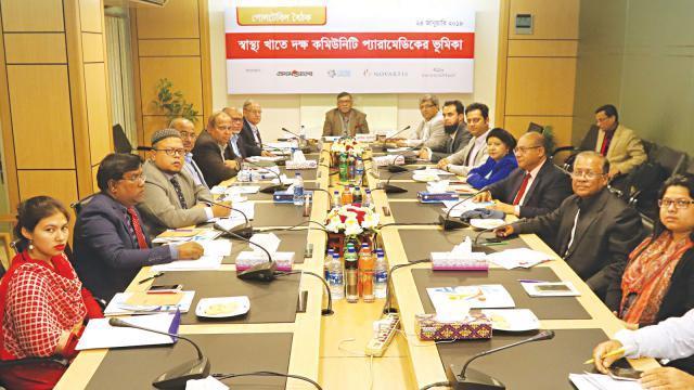 The Prospect of Skilled Community Paramedics in the Healthcare Sector A roundtable discussion on The prospect of skilled community paramedics in the health sector was organised by Daily Prothom Alo