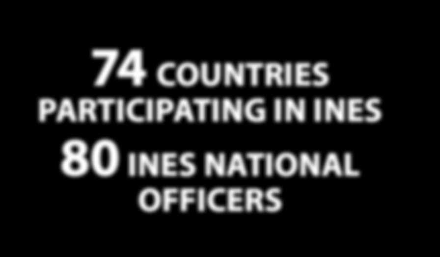 FACTS & FIGURES 74 COUNTRIES PARTICIPATING IN INES 80 INES NATIONAL OFFICERS INES National Officers are experts in areas within the scope of INES, such as the use of sources in industry and transport.