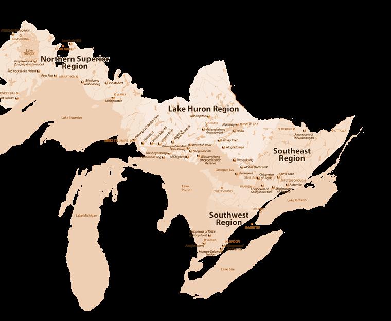 The Anishinabek Nation is a political advocate for 40 member communities across Ontario, representing approximately 65,000 people.