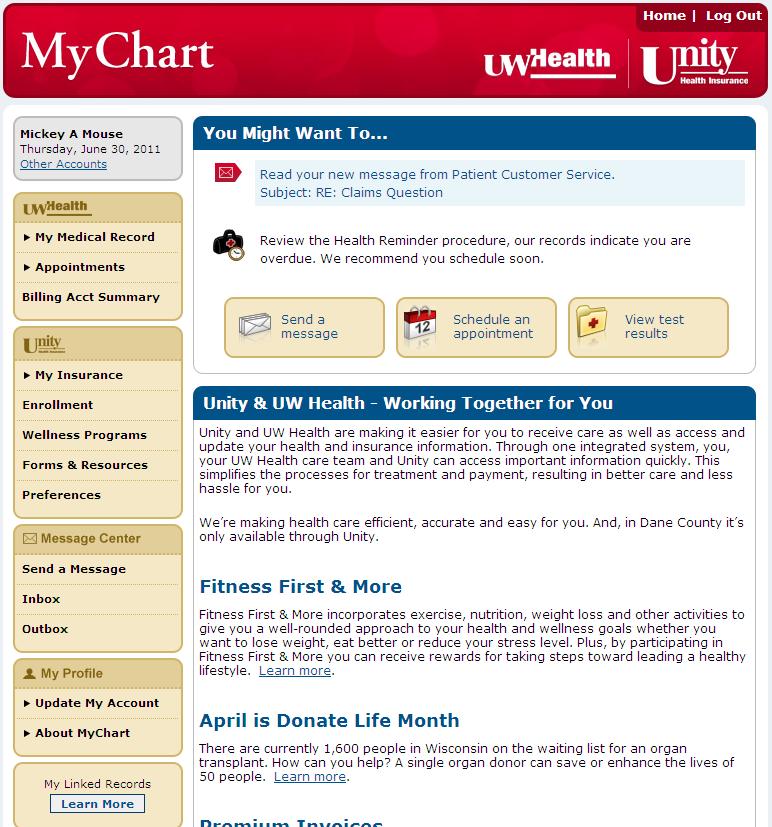 MyChart: The secure online portal for both UW Health patients