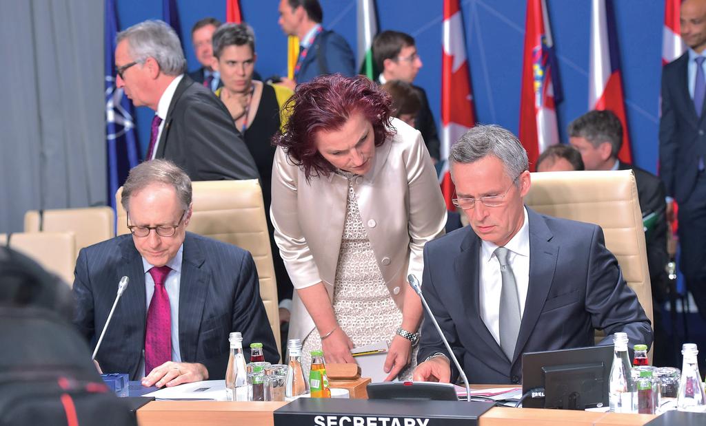 INTERVIEW Meeting of the North Atlantic Council at the level of Heads of State and/or Government during NATO Summit in Warsaw, from left, NATO's Deputy Secretary General at the time of the Summit,