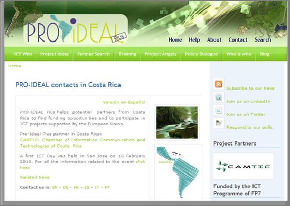 previous Pro Ideal project enlarging the platform to the country pages of Mexico, Cuba