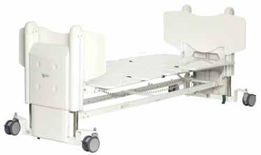 8 FloorLine-i Floor-level-bed for use in hospitals and long-term care facilities Minimum height from the floor of only 10 cm Can be used both in hospitals and long term care facilities Minimizes