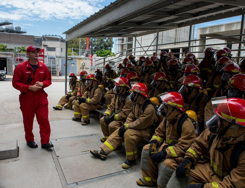 When Chief Machinist s Mate (SW) James Howard teaches the classroom portion of the aircraft firefighting course, he doesn t just regurgitate information.