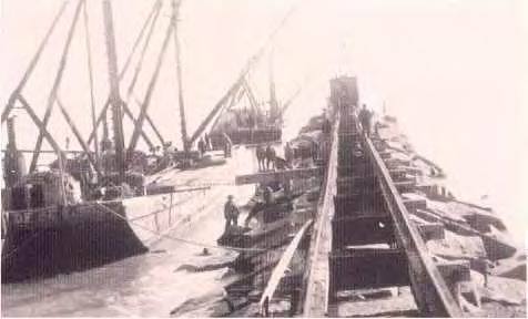 However, construction of a south jetty failed to produce the l8-foot depth over the bar that Galvestonians expected by the fall of 1883.