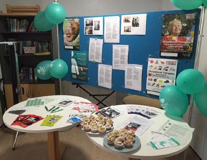 The OT team at Bassetlaw had a stand in main reception and were able to speak with hospital staff and members of the public.