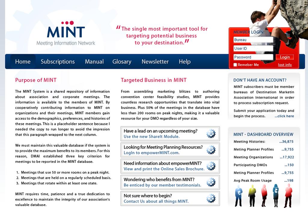 MINT.empowerMINT.com Meeting Information Network The single most important tool for targeting potential business for your destination!