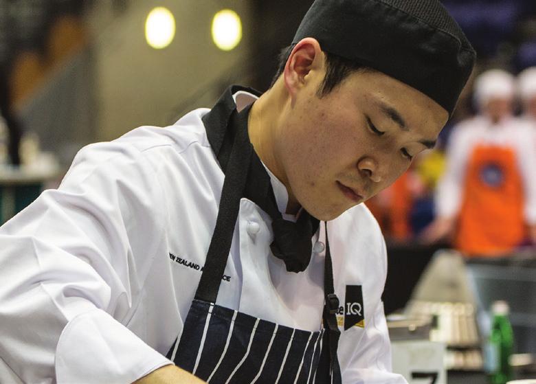 Nickolas Han was working at PIHMS in New Plymouth when he outshone fellow apprentices in the 2014 ServiceIQ Apprentice Chef of the Year competition, winning the gold medal.