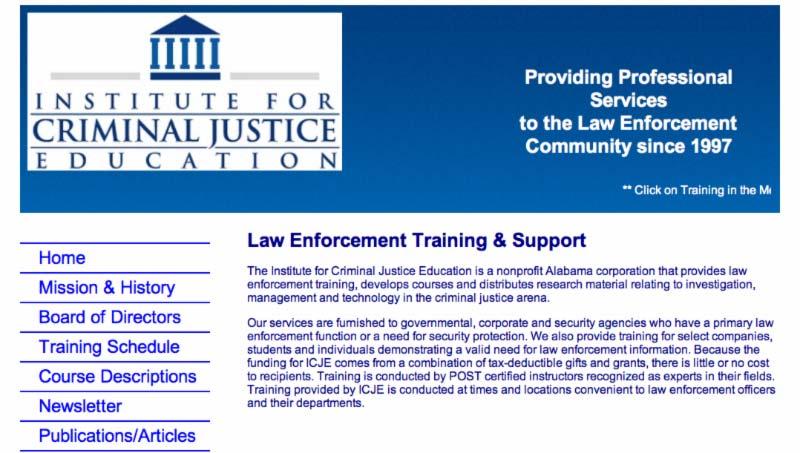 ICJE Website For more information about The Institute for Criminal Justice Education, past issues of ICJE newsletters, and much more visit our website at: ICJE Website Contact: rthetford@icje.