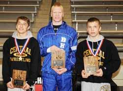 in each division. Tournament Officials nominated wrestlers for the Victory with Honor Award.