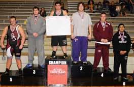1A-5A 215 lbs 1st Place - Patrick Bunce of Episcopal Collegiate 2nd Place - Josh Childers of Des Arc 3rd Place - Tre Porter of Gentry High 4th Place - Wayland Middleton of Mountain View 5th Place -