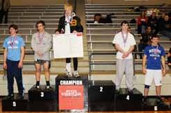6A-7A 145 lbs 1st Place - Tyler Mann of Little Rock Central 2nd Place - Corven Alexander of Conway High 3rd Place - Victor Chavez of Northside High 4th Place - Evan Daly of Fayetteville High 5th