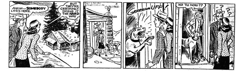 19. Striebel John. Komiksas lietuviška tematika JAV komiksų žurnale Dixie Dugan, apie 1949. 20. Striebel John. Komiksas lietuviška tematika JAV komiksų žurnale Dixie Dugan, apie 1949. 21.