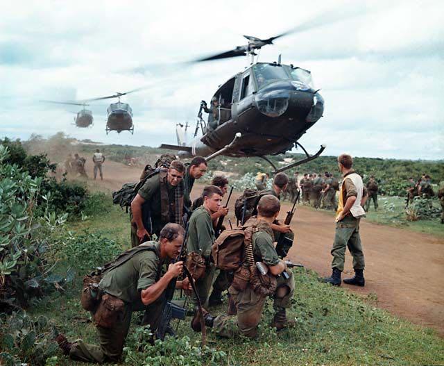 The North Viet Cong rebel forces fought using guerilla tactics.