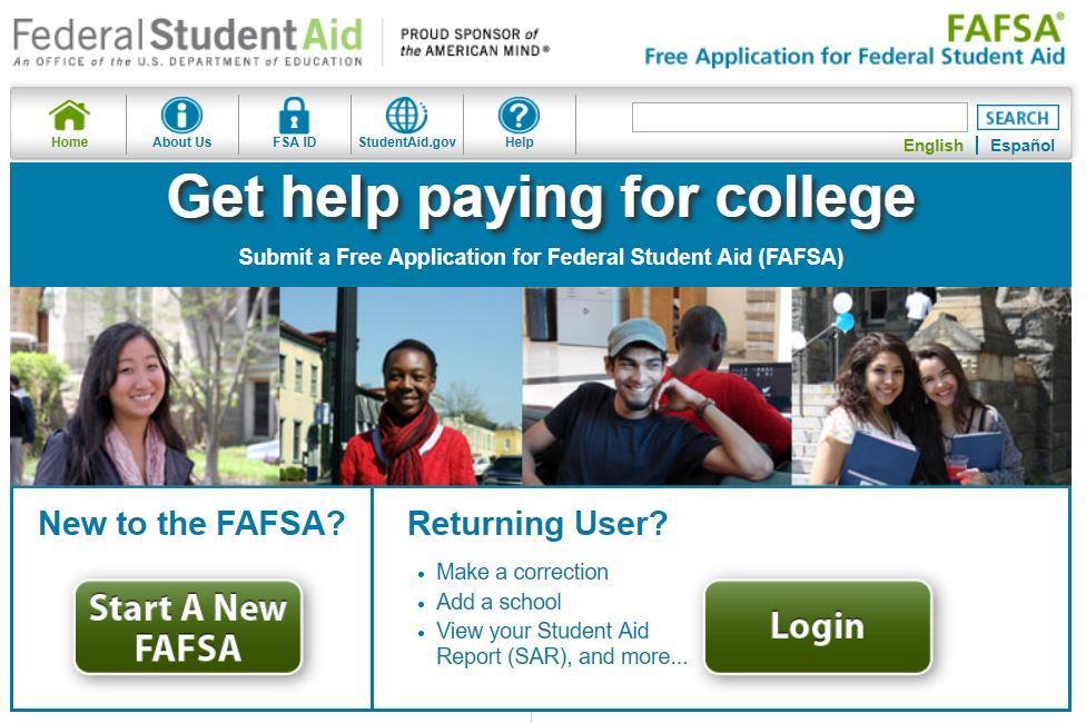 FAFSA- Free Application for Federal Student Aid