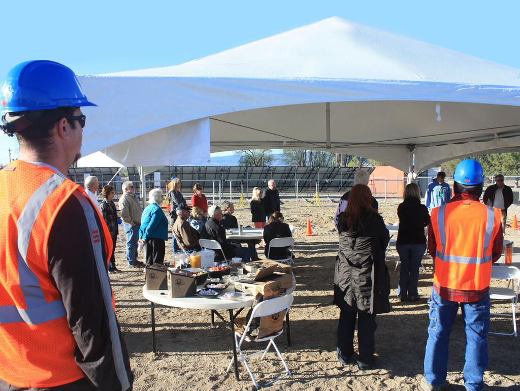 GVP S COMMUNITY SOLAR INSTALLATION GROUNDBREAKING For construction, we utilize a barn-raising model with a combination of Grid Alternatives licensed construction staff, and an assorted