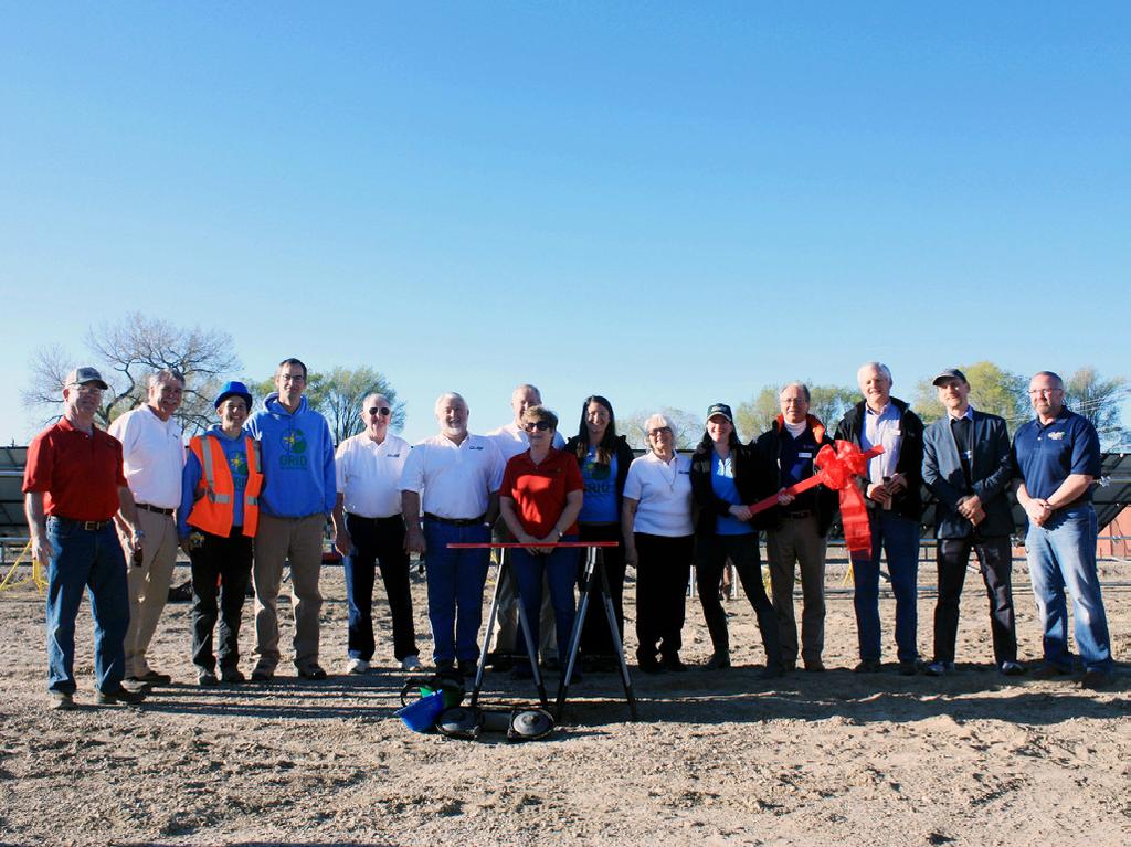 GRAND VALLEY POWER S SOLAR INSTALLATION RIBBON-CUTTING CEREMONY Low-income participants in our rooftop projects typically need to put in 15 hours of sweat-equity through a