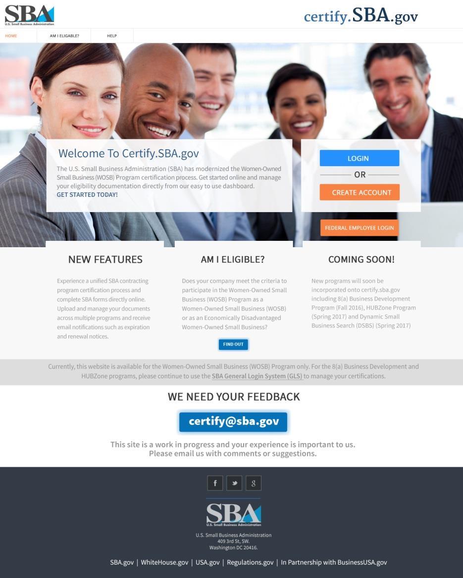 Step 2: Provide documents to Certify.SBA.gov Next, navigate to certify.sba.