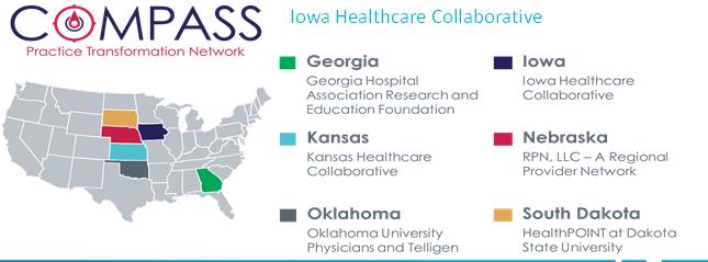 Example: Compass Practice Transformation Network (Compass PTN) and State Leads Dedicated Clinical and Operational Leads, Quality Improvement Advisors in each state to support participating clinicians