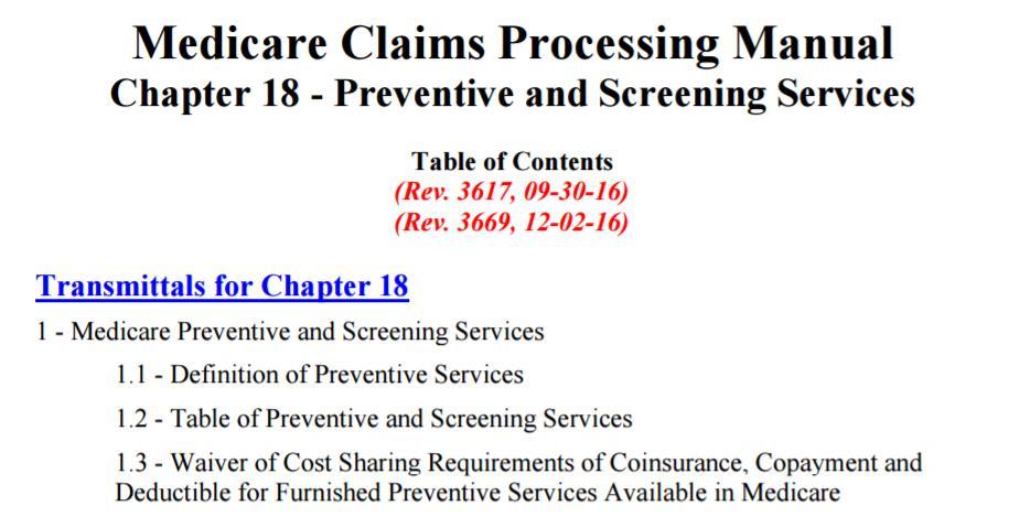 Medicare-specific Preventive Medicine Services to consider before using the CPT codes Download rather than print these since they are 249 pages of documentation requirements and key information for