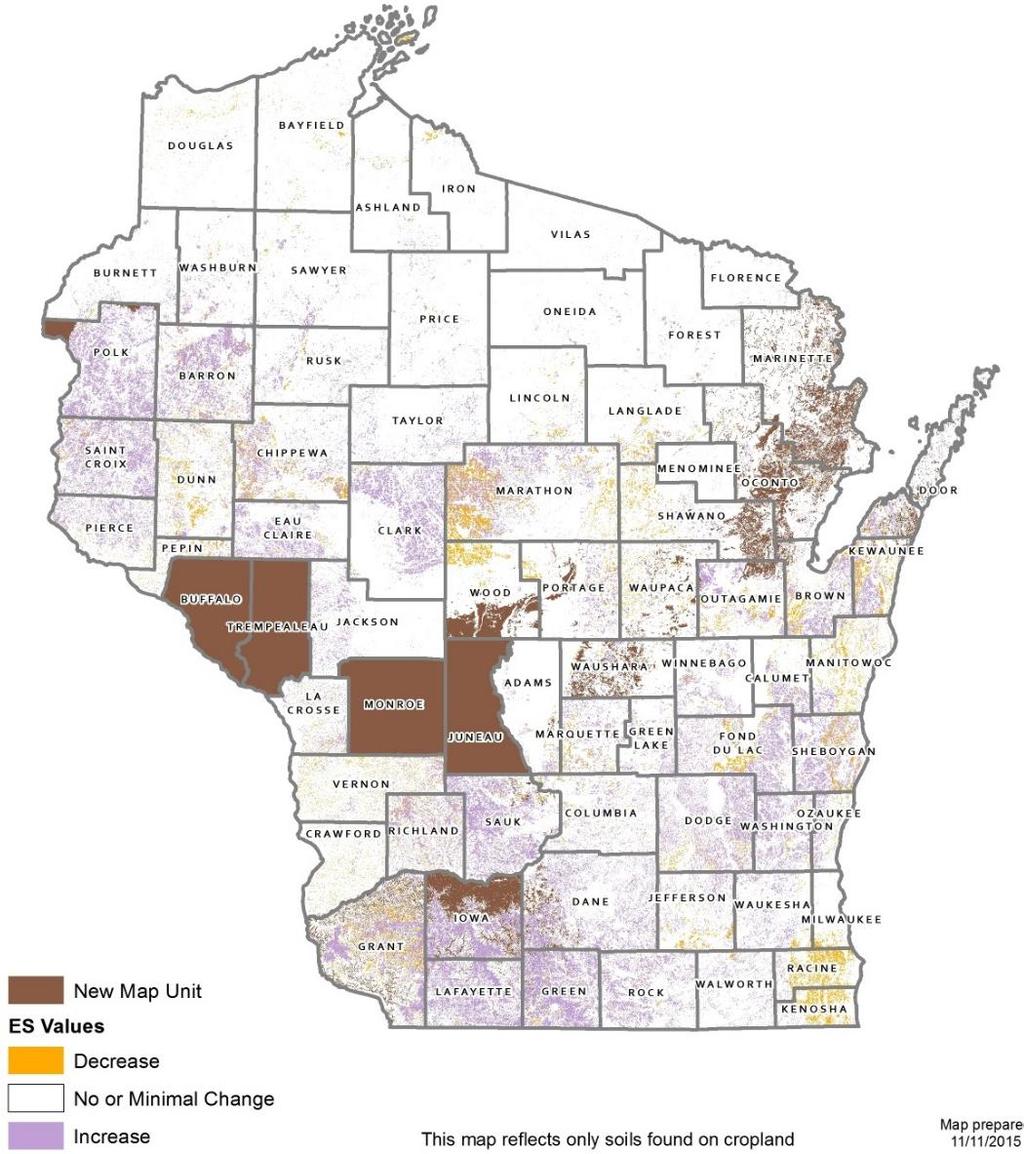 T and K Factor Changes NRCS Soil Survey 2016 crop year Some farms will face increased conservation challenges