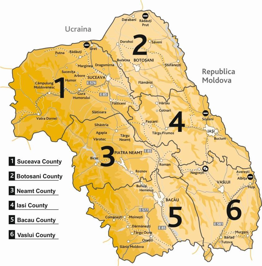 North-East Region of Romania Novi